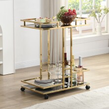 Servierwagen >WL7.336< in Gold, Metall &...