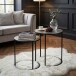 Satztisch >WL7.347< (2-teilig) in Silber, Aluminium / Metall - 48x40cm (HxD)