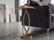 Beistelltisch >WL7.349< in Gold, Aluminium - 57x44cm (HxD)