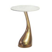 Beistelltisch >WL7.354< in Gold, Marmor &...