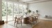 Esstisch >WL7.363< in Marmor-Optik & Walnuss-Dekor - 200x75x90 (BxHxT)