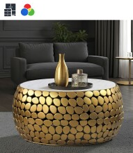 Couchtisch oder Beistelltisch >WL7.357< in silber,...