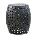 Beistelltisch >WL7.367< in Schwarz, Aluminium - 46x40cm (HxD)