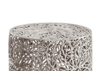 Satztisch >WL7.369< (2-teilig) in Silber, Aluminium - 42x41cm (HxD)
