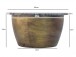 Couchtisch >WL7.374< in schwarz / gold, Marmor & Metall - 34x60cm (HxD)