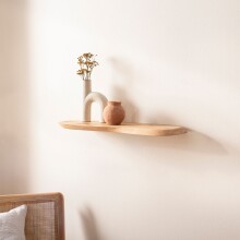 Wandboard >WL7.400< in Akazie, Massivholz - 40x3x20cm (BxHxT)