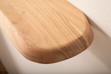 Wandboard >WL7.400< in Akazie, Massivholz - 40x3x20cm (BxHxT)