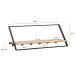 Garderobenleiste >WL7.407< in Akazie / schwarz - 100x40x33 (BxHxT)