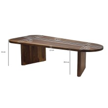Couchtisch >WL7.412< in Sheesham, Massivholz - 120x60x32cm (LxBxH)