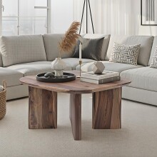 Couchtisch >WL7.413< in Sheesham, Massivholz -...