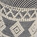 Sitzhocker >WL7.421< mit Stauraum, Grau-Creme, Stoff - 45x40cm (HxD)