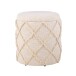 Pouf >WL7.422< mit Stauraum, Creme, Baumwolle - 45x40cm (HxD)