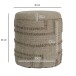 Pouf >WL7.427< mit Stauraum, in Braun, Stoff - 45x40cm (HxD)