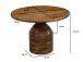Couchtisch >WL7.434< in Mango, Massivholz - 42x60cm (HxD)