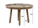 Couchtisch >WL7.438< in Akazie, Massivholz - 40x60cm (HxD)