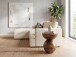 Beistelltisch >WL7.447< in Mango, Massivholz - 42x35cm (HxD)
