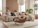 Couchtisch >WL7.449< in Mango, Massivholz - 60x39x60cm (BxHxT)