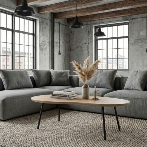 Couchtisch >WL7.450< in Mango Weiß, Massivholz - 122x63x36cm (LxBxH)