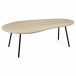 Couchtisch >WL7.450< in Mango Weiß, Massivholz - 122x63x36cm (LxBxH)