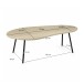 Couchtisch >WL7.450< in Mango Weiß, Massivholz - 122x63x36cm (LxBxH)