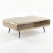 Couchtisch >WL7.451< in Mango Weiß, Massivholz - 90x55x30cm (LxBxH)
