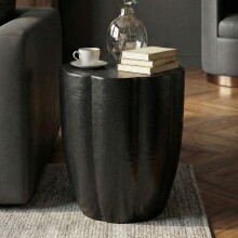 Beistelltisch >WL7.470< in Schwarz, Aluminium - 50x41cm (HxD)