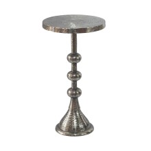 Beistelltisch >WL7.475< in Silber, Aluminium - 56x30cm (HxD)