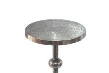 Beistelltisch >WL7.475< in Silber, Aluminium - 56x30cm (HxD)