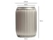 Beistelltisch >WL7.480< in Silber, Metall - 50x35cm (HxD)