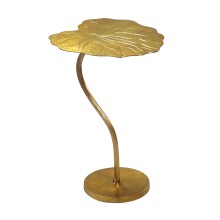 Beistelltisch >Blatt< in Gold, Aluminium -...