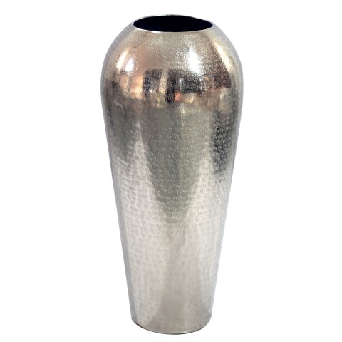 Dekovase >WL7.486< in Silber, Aluminium - 50x23cm (HxD)