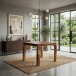 Esstisch >WL7.490< in Sheesham Braun, Massivholz - 80x75x80cm (BxHxT)