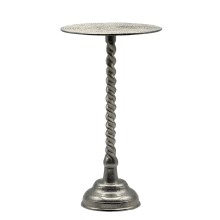 Beistelltisch >WL7.493< in Silber, Aluminium -...