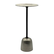 Beistelltisch >WL7.494< in Silber, Aluminium -...