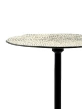 Beistelltisch >WL7.494< in Silber, Aluminium - 60x29cm (HxD)