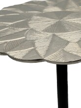 Beistelltisch >WL7.495< in Silber, Aluminium - 54x29cm (HxD)