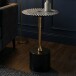 Beistelltisch >WL7.496< in Black & White, Aluminium / Emaille - 49x30cm (HxD)