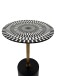 Beistelltisch >WL7.496< in Black & White, Aluminium / Emaille - 49x30cm (HxD)