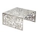 Couchtisch >WL7.502< in Silber, Aluminium - 60x31x60cm (BxHxT)