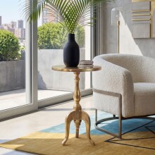 Beistelltisch >WL7.506< in Gold, Aluminium -...