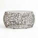 Couchtisch >WL7.509< in Silber, Aluminium - 32x60cm (HxD)