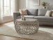 Couchtisch >WL7.509< in Silber, Aluminium - 32x60cm (HxD)