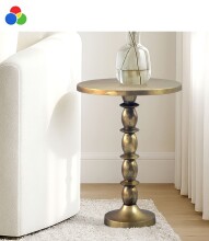 Beistelltisch >WL7.539< in Gold oder silber,...