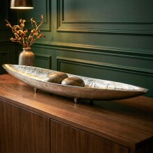 Dekofigur >WL7.568< in Silber, Aluminium - 60x10x7cm (LxBxH)