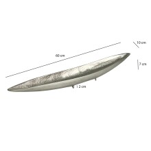 Dekofigur >WL7.568< in Silber, Aluminium - 60x10x7cm (LxBxH)