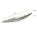 Dekofigur >WL7.568< in Silber, Aluminium - 60x10x7cm (LxBxH)