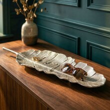 Dekofigur >WL7.572< in Silber, Aluminium - 80x26x5cm (LxBxH)