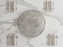 Dekofigur >WL7.574< in Silber, Aluminium - 4x44cm (HxD)