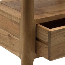 Nachtkommode >WL7.583< in Akazie, Massivholz - 45x46x35cm (BxHxT)