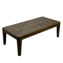 Couchtisch >WL7.588< in Mango Braun, Massivholz - 120x40x60cm (BxHxT)